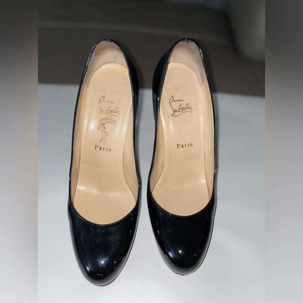 Christian Louboutin ‘New Simple Pump 120 Patent Calf’ in Black (Size 39 / 9)
